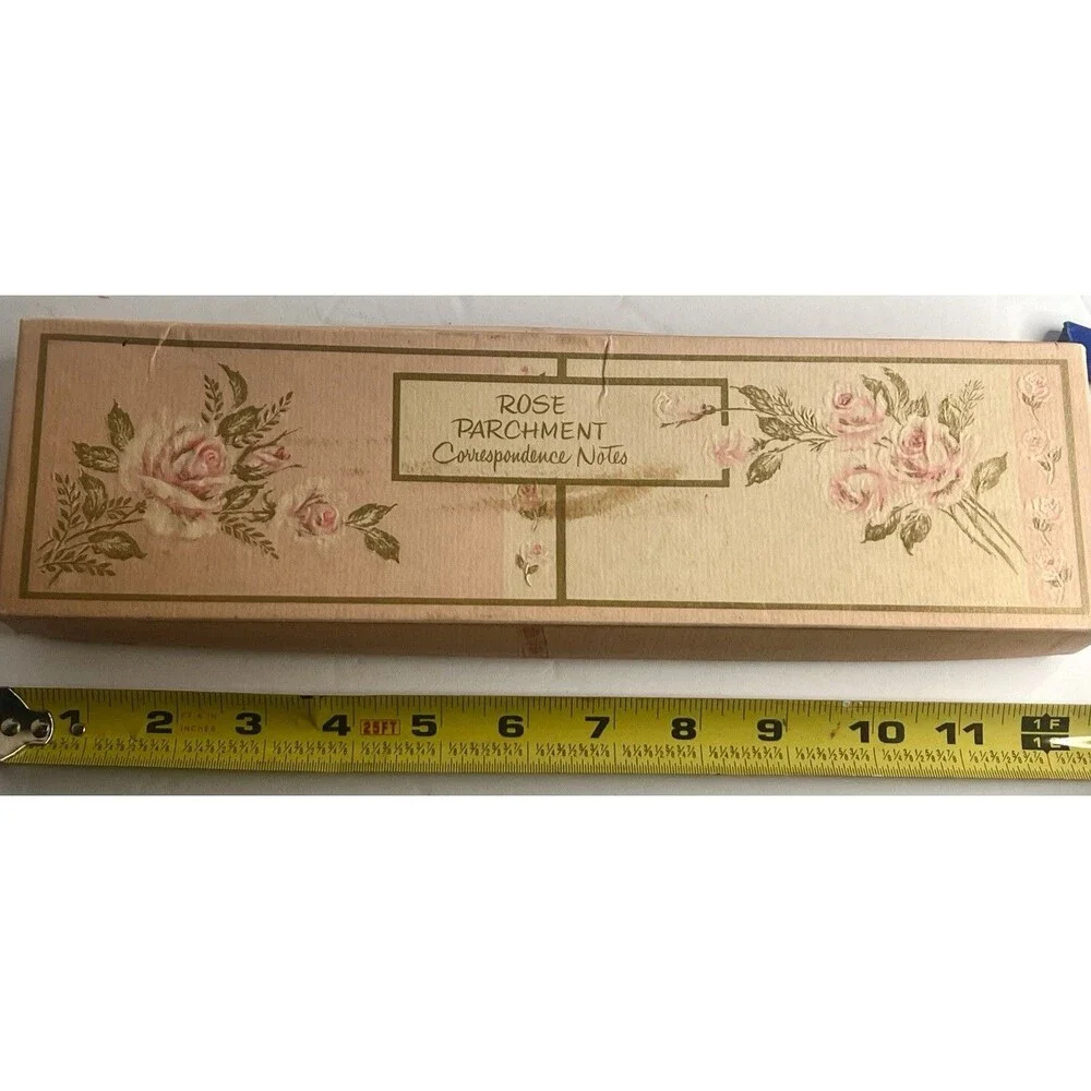 Vtg 1950s Rose Parchment Notes 5902 Art Linkletter Favorite Partial Set 11C 16E